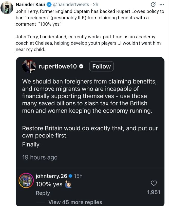 TorusTalk_87's tweet image. We probably don't know all our right wing friends or family members we are meant to hate!

It reminds me of the school playground diverting the attention onto others.

@LBC #Warrington #Liverpool #Sthelens 

x.com/HackneyAbbott/…