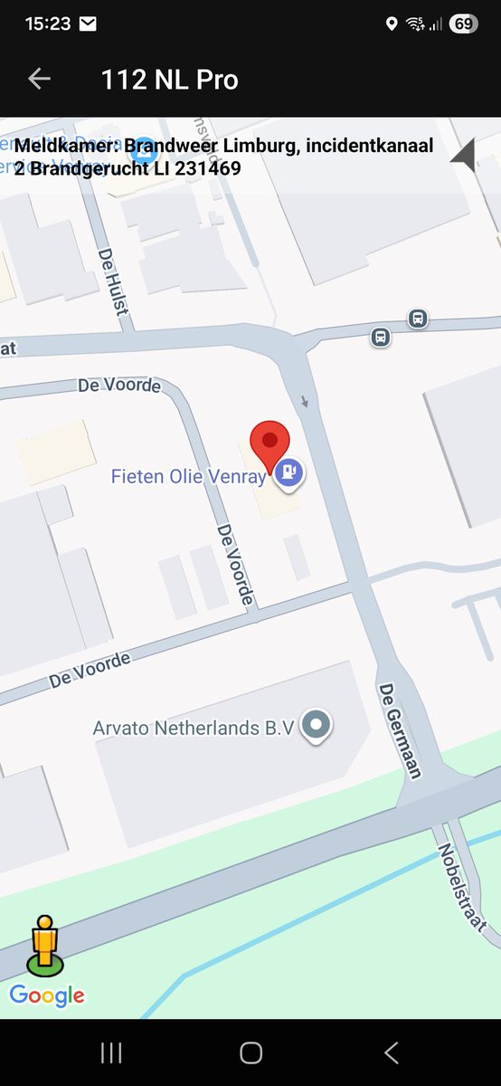 Brandgerucht Inzet Brandweer in Oostrum