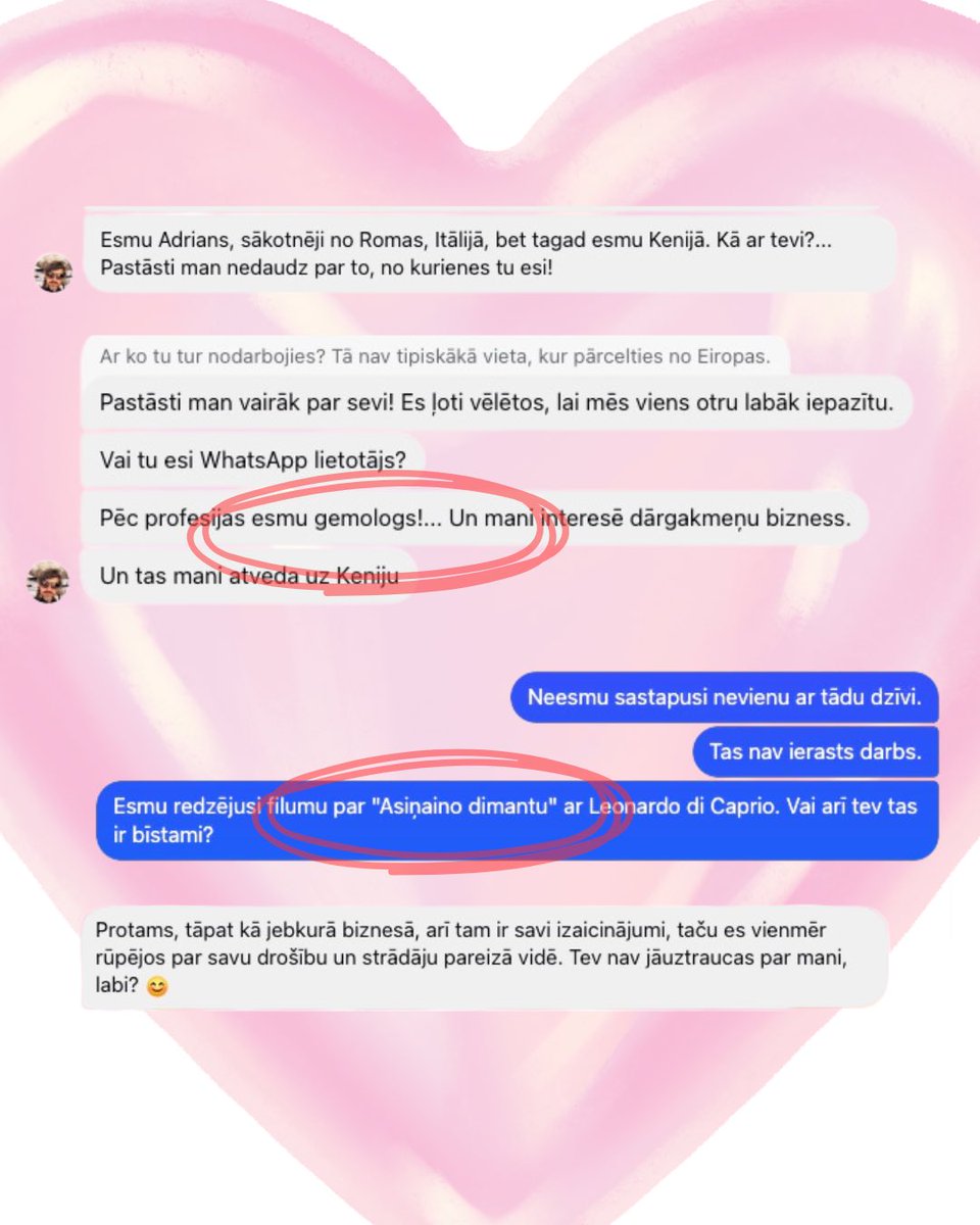 lindulens's tweet photo. Mans jaunais romantiskais krāpnieks vairs nav mediķis no kara reģiona, bet gan gemologs Kenijā. Nenoturējos paprasīt par Asiņaino dimantu. Nedaudz žēl, ka viņš tomēr neturpināja un nesāka dramatizēt visu. https://t.co/sYYPF92hnd