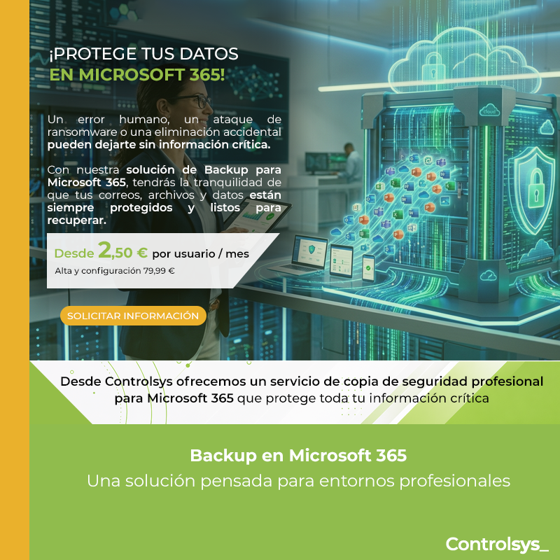 controlsys_es's tweet photo. ¡Activa hoy tu backup de Microsoft 365!

Protege tus datos y recupera tu información de forma rápida y segura cuando más lo necesites.

📩 Solicita información: https://t.co/0aZQzJbvEP https://t.co/TjFRYpqKTr