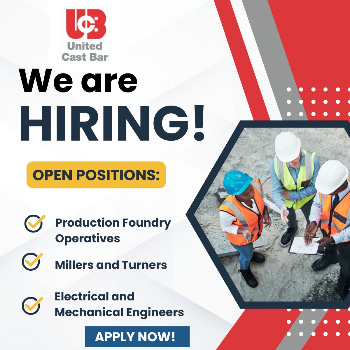 Smart_Hire_'s tweet image. We have the following vacancies available in #Chesterfield :

Electrical &amp;amp; Mechanical Engineers  
Millers &amp;amp; Turners 
Production / Foundry Operatives

Interested? Use the link below to apply :
atscloud.co.uk/thesmartlist/H…

#CareerOpportunities #ApplyNow #Hiring #Engineers #Operatives