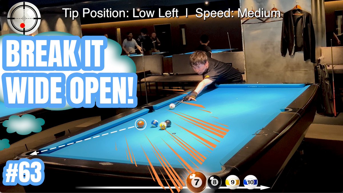 yutatorisu's tweet photo. 10-Ball Runout Vision #63  | Yuta Torisu / 鳥巣悠太
Yuta Torisu (鳥巣悠太) teaches you how to run 10 balls in a row – tips & mindset!Playlist (long version)
https://t.co/RfvPyjZsBE
Playlist (short version)
https://t.co/jw69sJszGM
This video provides a visually easy-to-understand explanation of the feeling and mindset required to pocket 10 balls in a row in billiards! We hope to expand connections between people who are interested in billiards, revitalize the industry, and contribute to society!
#Billiards
#Pool
#PocketBilliards
#BilliardSkills
#BilliardTechnique
#RunOut
#PerfectPosition
#CueBallControl
#PredatorCues
#REVOShaft
#Bowlards
#BKRush
#AirRush
#鳥巣悠太