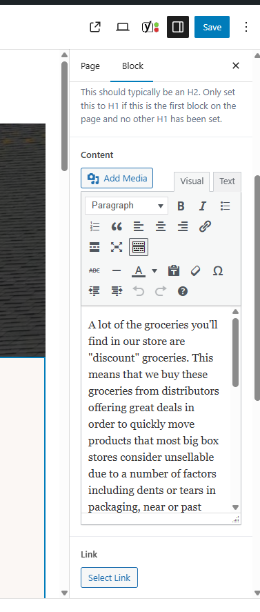 zpthree's tweet photo. @photomatt a resizable sidebar in the page editor would be the bees knees. I often find it too small when editing blocks and I prefer editing content in the sidebar so I can keep the preview active. https://t.co/V4ASm7dXr5