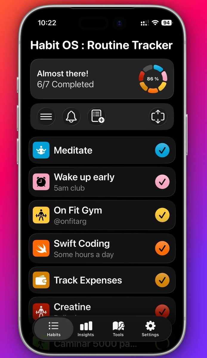 Habit OS Routine Tracker tweet media