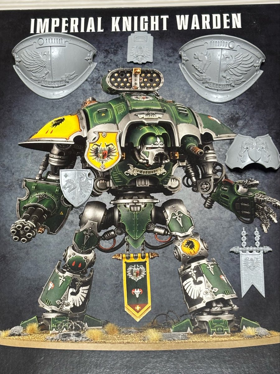 zonozone's tweet image. インペリアルナイトwip

ターミネーターはお天気待ちのため、次の作製に✨

我がウォーロードタイタンの属する「Legio Praesagius」に隷属する騎士宗家のナイトを作ろうと思います🛡️

絶版となったレジン製のテリン家用のアップグレードパーツを使うために、忘れかけたパーツ洗浄を思い出す所から…