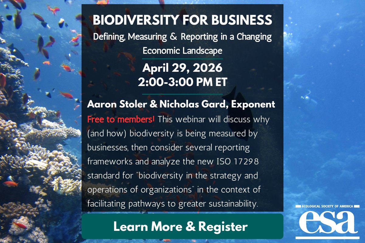 Ecological Society tweet media