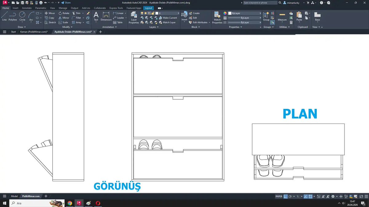pislikmimarcom's tweet image. ⏬ Shoe Cabinet CAD Block free download for AutoCAD.

Free download link 👉 pislikmimar.com/metal-ayakkabi…

#dwg #architecture #dwgindir #çizim #drawing #pislikmimar #cadblocks