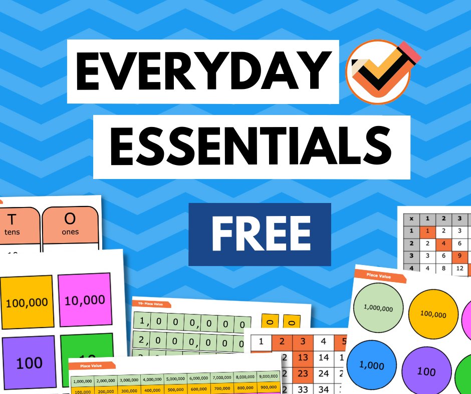 PrimaryMathsHub's tweet photo. 💙 ✅ 🆓 Everyday Essentials 🆓 ✅ 💙

https://t.co/DKn6510eNI

A library of free maths resource, perfect for everyday use in the classroom and at home.

#maths #primarymathshub #primarymaths #resources #mathsresources #primaryresources #mathshelp #maths #primaryschool #primaryeducation #primaryteacher #primaryschool