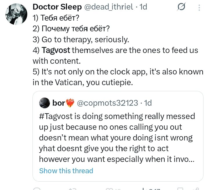 copmots32123's tweet photo. Look whos talking. You and #Tagvost seriously need to reflect on what youre doing not me lol Can you even realize that what youre creating and sharing is wrong? https://t.co/optOmIqWUY