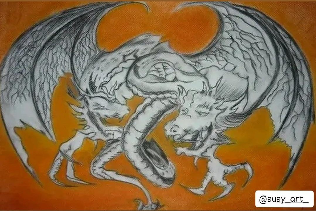 Susy_art_'s tweet image. instagram.com/susy_art_ mis ilustraciones ✏️🎨 #arte #dragones #carboncillo #dibujo #ilustración