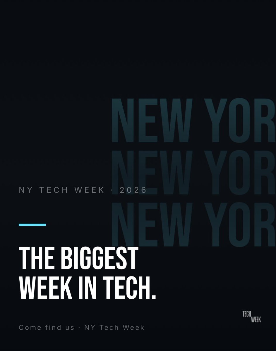 Columbia_Biz's tweet photo. Announcing Tech Week 2026!

Connect with industry leaders, discover breakthrough innovations, and hear from creators shaping the future of machine learning.

This year, Columbia Business School joins dozens of top companies and institutions to bring a week of cutting-edge programming to the Big Apple. Save your spot for our June 3 event now: https://t.co/jH5GOq1Czt