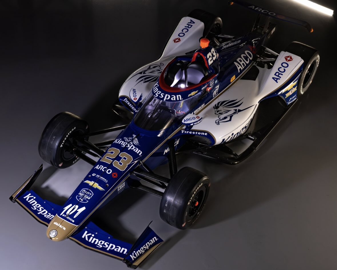 Hickey93's tweet image. 𝗡𝗘𝗪 𝗟𝗜𝗩𝗘𝗥𝗬 𝗔𝗟𝗘𝗥𝗧

𝗖𝗢𝗡𝗢𝗥 𝗗𝗔𝗟𝗬 in the new Kingspan sponsored car for 𝗗𝗥𝗥 

#INDYCAR #INDY500