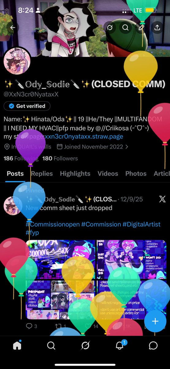 XxN3cr0NyataxX's tweet photo. Look at this photo….GRAPH!!!
Another year of hell FELLAS,thank you to all my friends and moots who have stuck around with me for so long,to the ppl who’ve followed me since the beginning I luv yall !!!🎉🎉🎉
ദ്ദി(• ˕ •マ.ᐟ
#happybirthday #lookatthisgraph #idnthaveaproblem https://t.co/60kdYqvELl