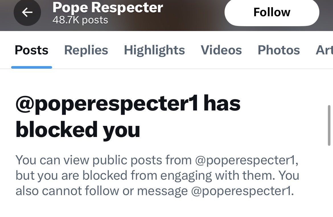 He's the Prevost Respecter! 