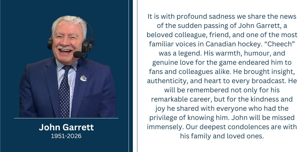 SportsnetPR's tweet image. A statement on the passing of John Garrett: