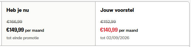 Basubu85's tweet photo. 9 euro goedkoper en na de promotie 14 euro goedkoper. Als het goed is mag het ook is gezegd worden! 💛@telenet https://t.co/NeKhp3FwcW
