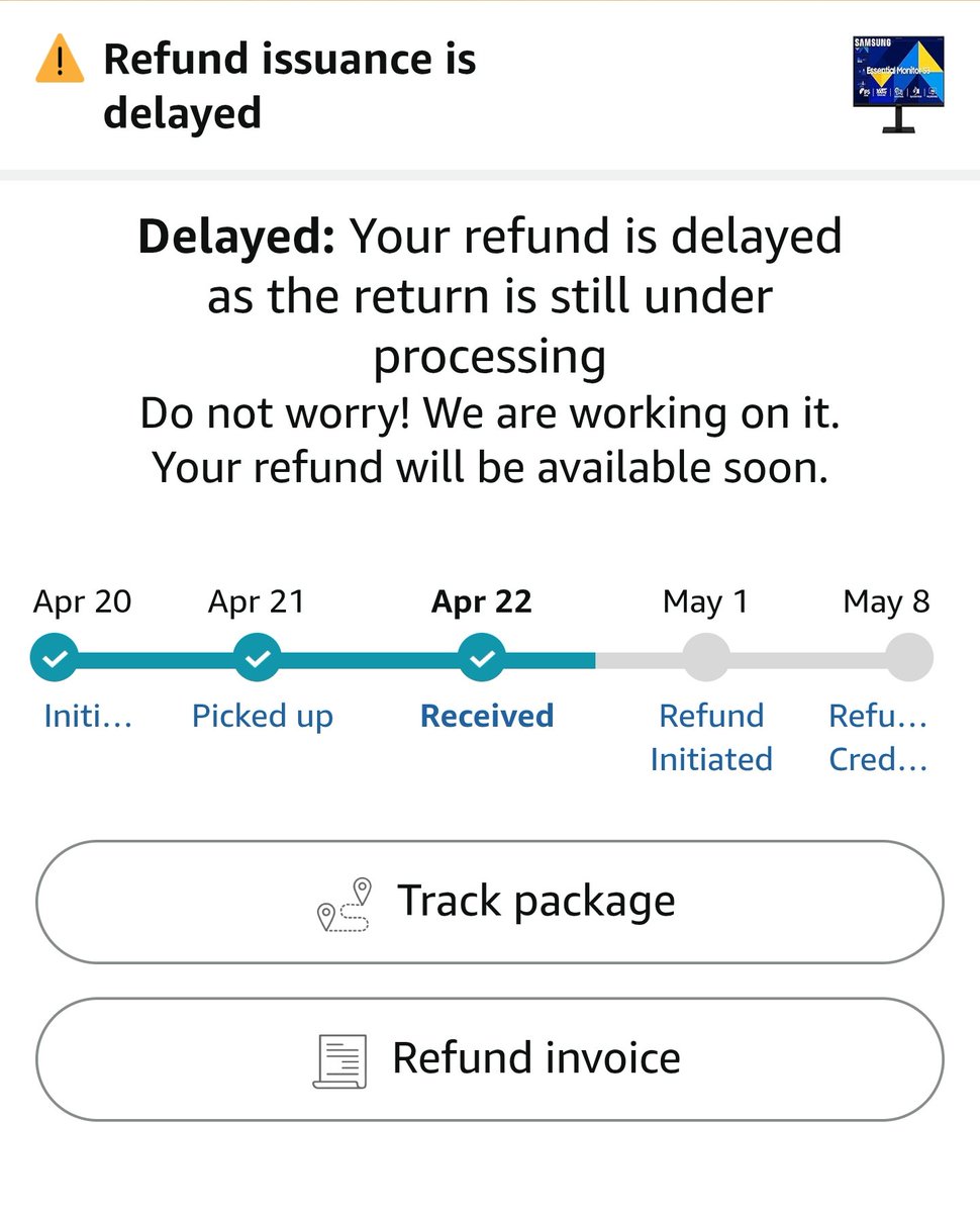 SatyakiSur15's tweet image. Refund initiate day increases day by day. Will I find a solution for this?
#customersupportfaps #customersupport #amazon