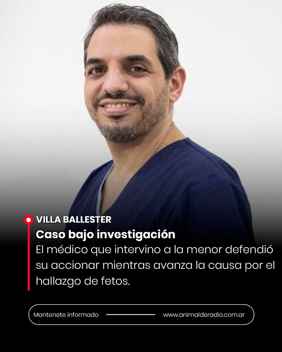 adrprensa's tweet image. 🇦🇷 Buenos Aires | El médico que intervino a la menor defendió el procedimiento

✅ Para más información 📲 Hacé clic en el enlace ⬇️⬇️⬇️
instagram.com/p/DXrWROVjvlF/

#Argentina #BuenosAires #Policiales #Salud #Justicia