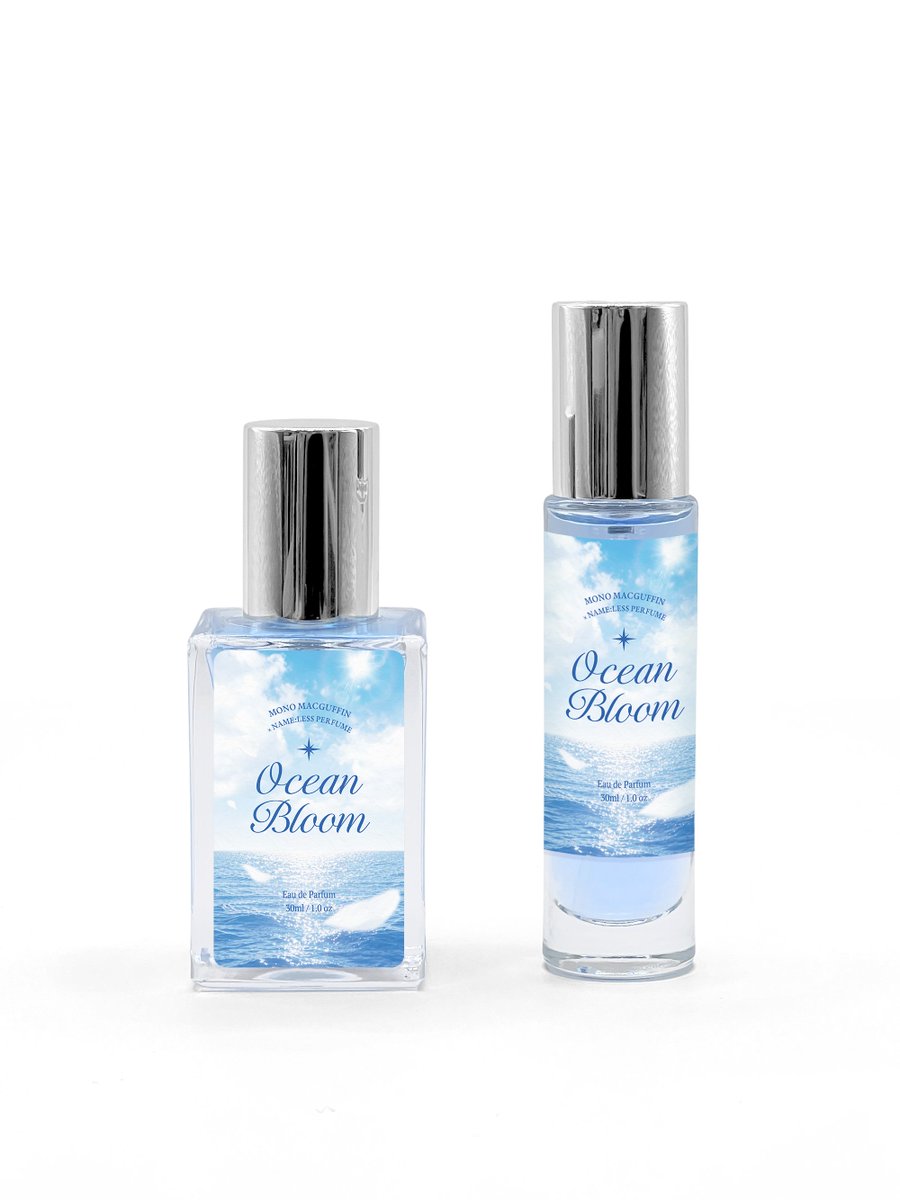 MONO_Macguffin's tweet photo. [ 모노 맥거핀 2026 First Merch "Ocean Bloom" ]

~팔로워 한정 #RT 이벤트~
추첨을 통해 포토카드 1세트, "Oceon Bloom" 향수 15ml를 증정합니다.

-
안녕하세요, 모노 맥거핀입니다. 

첫번째 굿즈 포토카드 4종 세트와 Summer Edition 향수 "Ocean Bloom"의 판매를 시작합니다. 

오래 기다려주셔서 감사드리며, 자세한 내용은 아래 링크에서 확인 부탁드립니다. 

* 향수의 경우 재판매 예정이 없습니다.
* 시향지는 마지막 사진의 향수를 뿌린 시향지가 증정됩니다.

https://t.co/5bQFN7CbWD