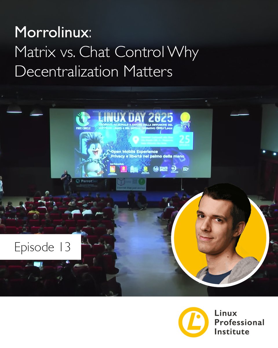 LPIConnect's tweet image. All mainstream messaging platforms share the same model: a single provider owns the servers, logic, &amp;amp; #metadata. Matrix flips the script: a secure, open, decentralized network giving control back to users.

Learn more from @morrolinux: lpi.org/hxob

@matrixdotorg
