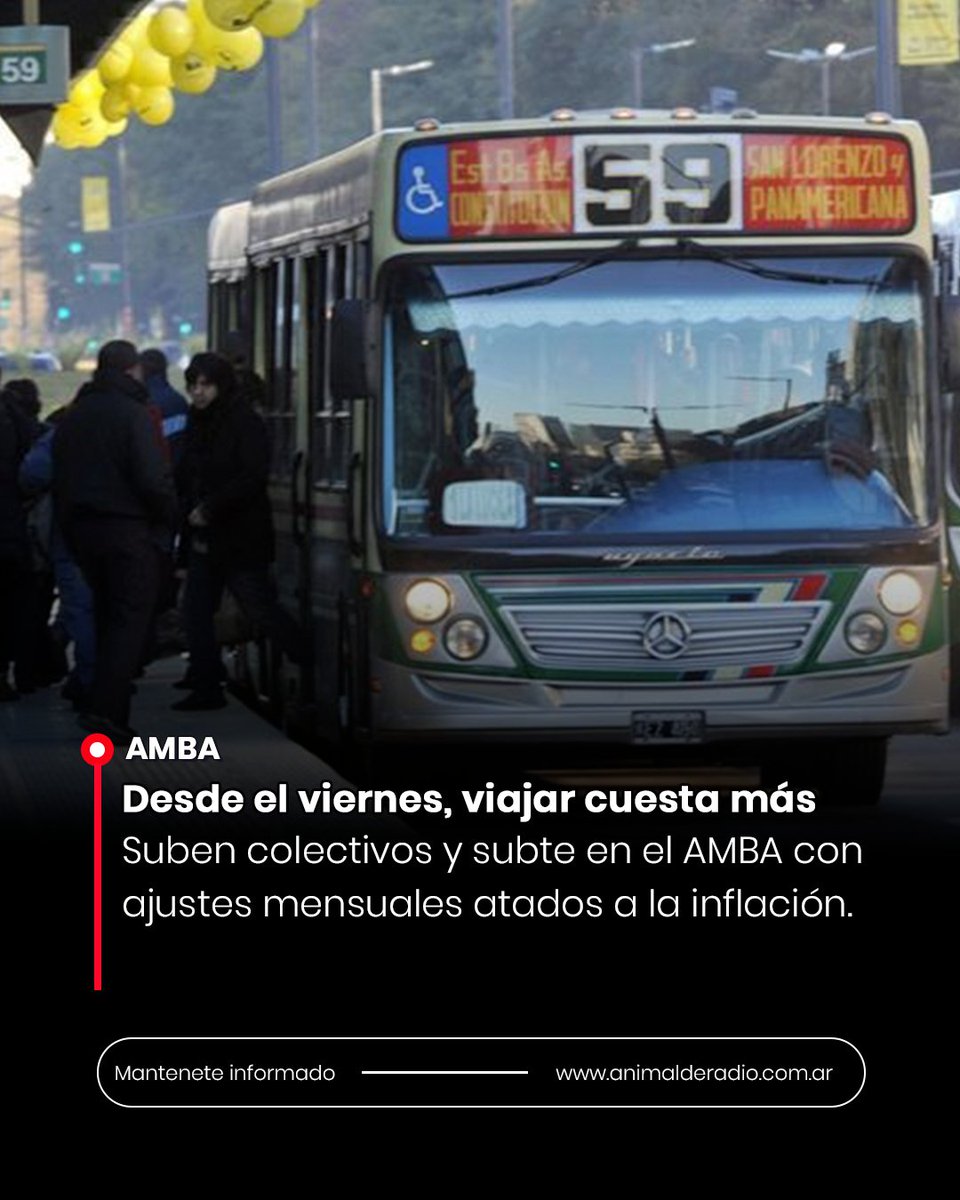 adrprensa's tweet image. 🇦🇷 Buenos Aires | Nuevo aumento en transporte público desde mayo

✅ Para más información 📲 Hacé clic en el enlace ⬇️⬇️⬇️
instagram.com/p/DXrWrzBFJPl/

#Argentina #buenosaires #transporte #Economía #AMBA