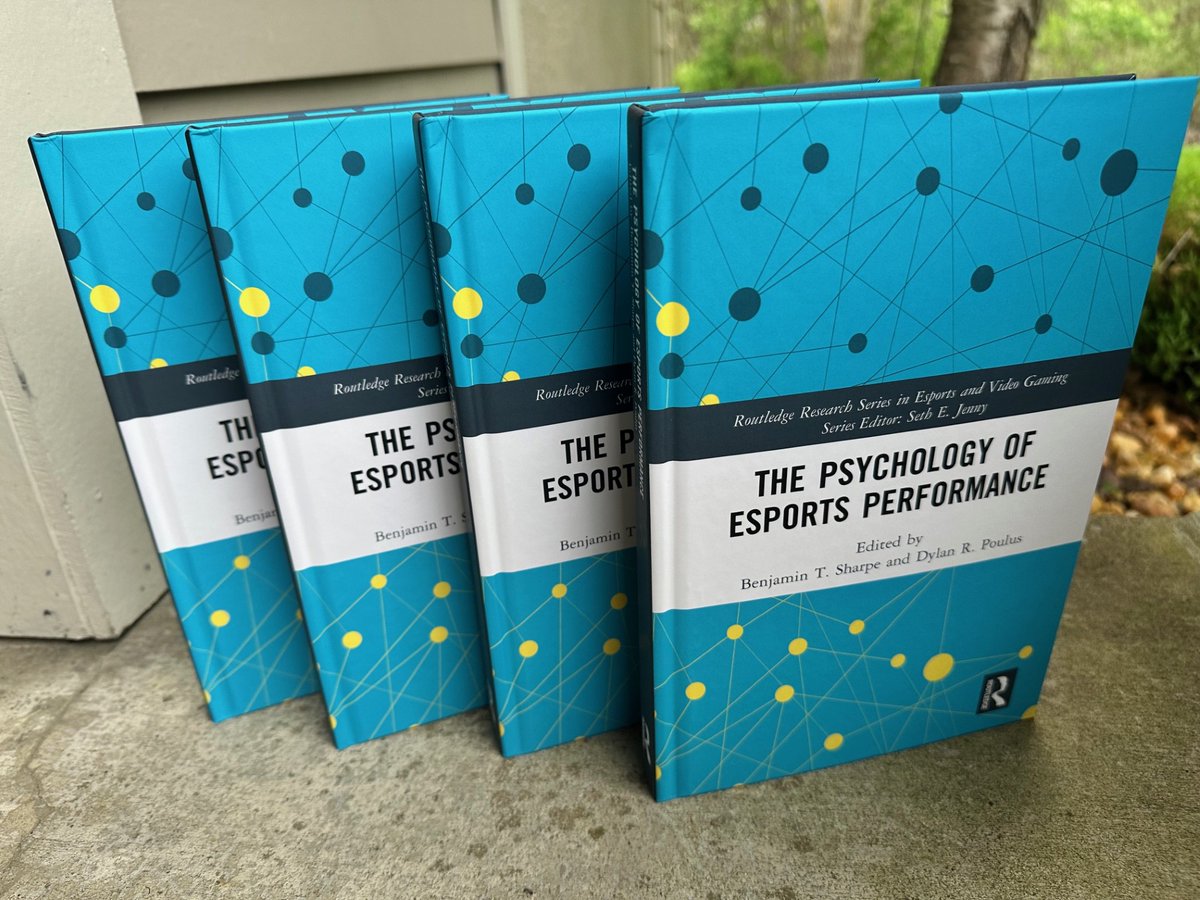 DrSethJenny's tweet photo. Have you ordered your copy of:

"The Psychology of Esports Performance"

Print &amp; eBook 🔖
https://t.co/LrNeLcCTS0

Read All Abstracts👀
https://t.co/0aD5G8yfN9

This is the 1st book in:

"Routledge Research Series in Esports and Video Gaming"
https://t.co/KKSlWbjhFX

⌨️🖥️🖱️🎮 https://t.co/doI7ItbzB8