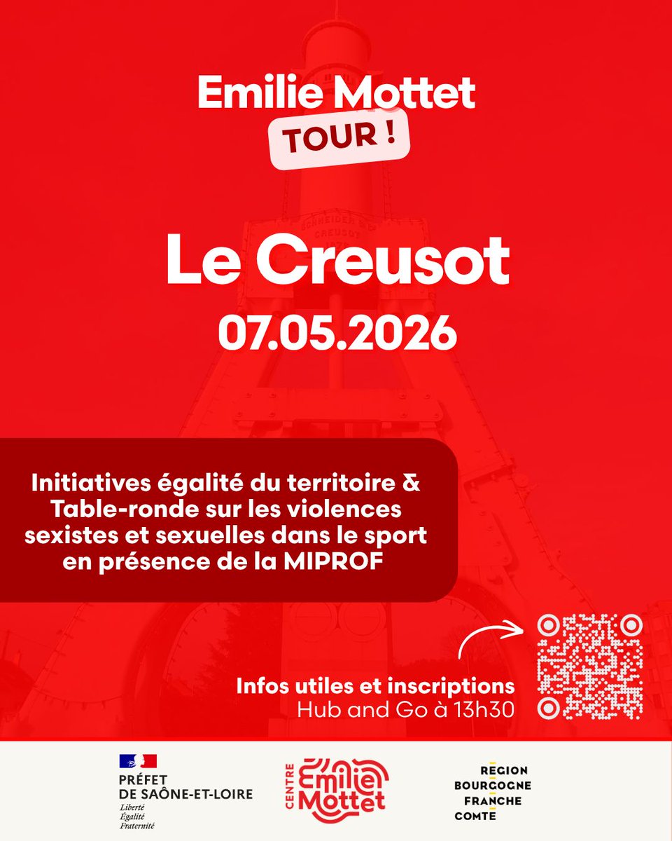 Image de Préfète Bourgogne-Franche-Comté Préfète Côte-d'Or - 📆 Le 7 mai 2026, faites avancer l’égalité près de chez vous !

La Préfecture de la région Bourgogne