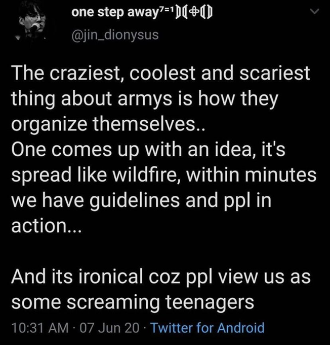 TanArchivism's tweet photo. Remember who you are ARMY! We are known for being the most organised fandom, bring back the energy! VOTE ON AMAs TO GET THOSE 3 AWARDS FOR BTS 🏆🏆🏆
https://t.co/5q54w6H1Hq https://t.co/G7VzT9EZjP