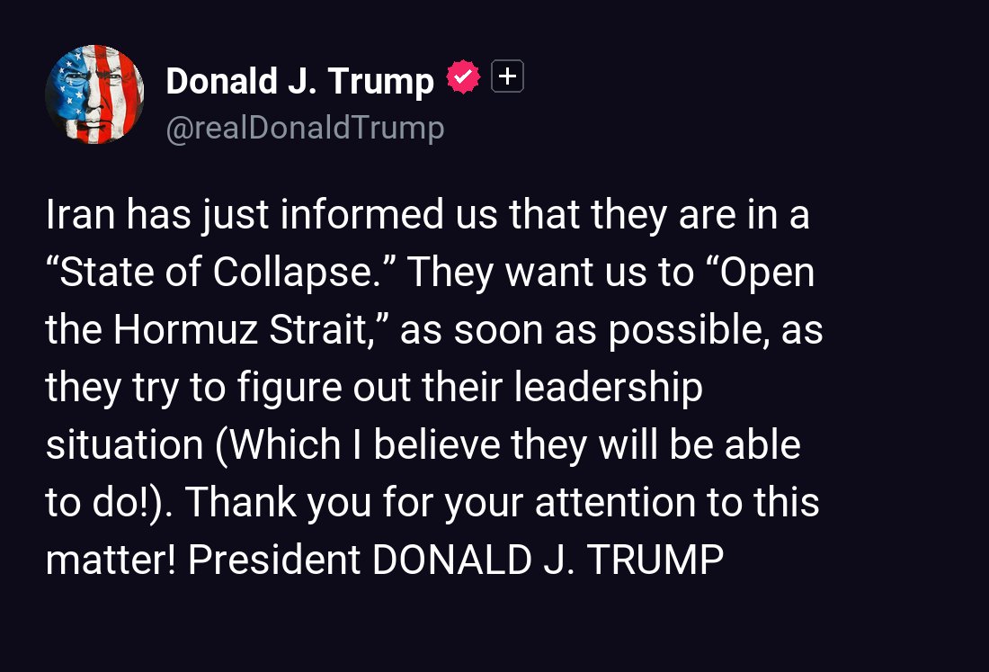 Commentary: Trump Truth Social Posts On X tweet media