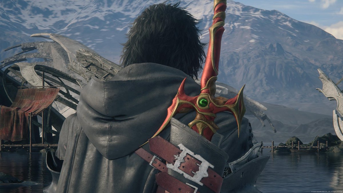 1716omuw's tweet image. クライヴの後ろ姿。

よくよく考えてみたら
FF16 一周目プレイ時，我が家は4Kモニターじゃなかったので…
改めて見ると細部まで綺麗に表現されてるのに気付きました。
(フードの皮が崩れているとことか)
#FF16 #FFXVI #FINALFANTASYXVI