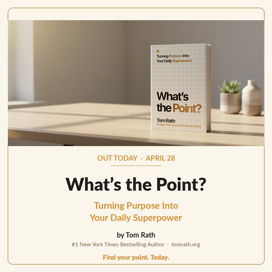 TomCRath's tweet photo. Every notification triggers the same dopamine pathway as cocaine.

The book on what's actually killing us — out today.

What's the Point? Turning Purpose Into Your Daily Superpower.

https://t.co/m22Owwlz3C https://t.co/t2ciJNmT5c
