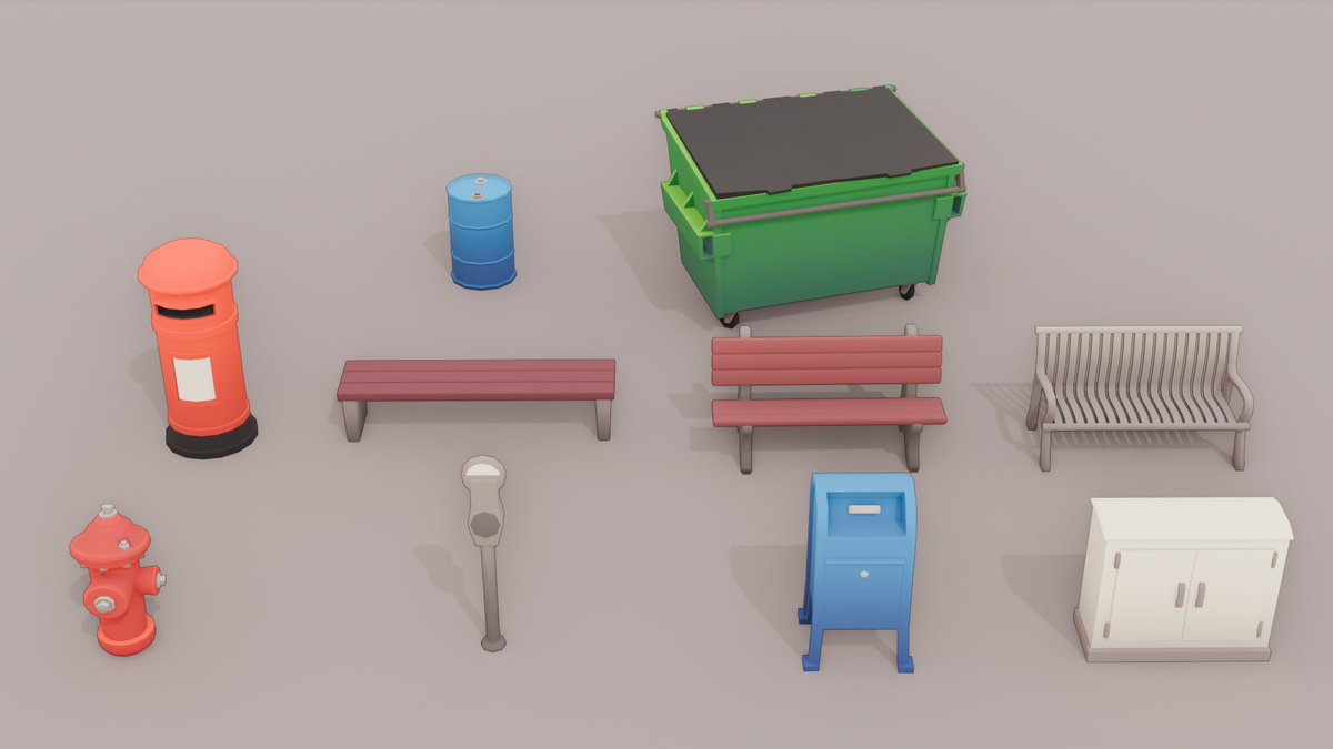creativetrio1's tweet image. Would love seeing something made with this assets in @s8box 

#3d #3dmodeling #b3d #gamedev #indiedev #s8box