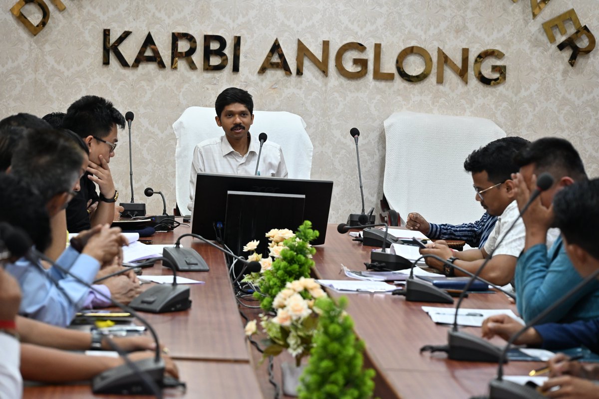DCKarbiAnglong's tweet photo. District Election Officer, Karbi Anglong, Shri Aranyak Saikia, IAS, reviewed Counting Day preparations i.e on 4th May 2026 with contesting candidates/ agents and officials of 108 Bokajan, 109 Howraghat, and 110 Diphu, urging full cooperation for a smooth, transparent process. https://t.co/4WNnKBrnKU
