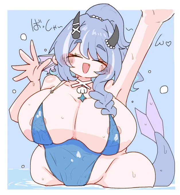 # なんの脈絡もなく水着イラストを上げて最近フォローしてくれたフォロワーを怖がらせましょう