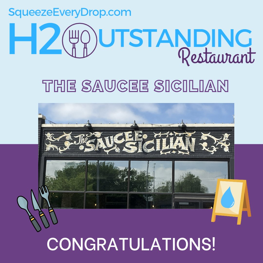 squeezeverydrop's tweet photo. Congrats to @SauceeSicilian for becoming our latest certified H2Outstanding Restaurant! You can find them at 1807 N Classen serving up Neapolitan-style pizza and homemade pastas. Thank you for your commitment to water conservation in OKC! https://t.co/562dxKgIIe
