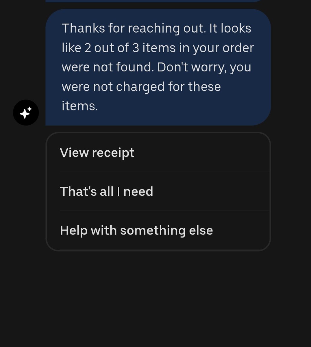 Monwabisa's tweet photo. Hi @Uber_Support 
I bought items via Uber Eats and even though I was charged for all three items only one was delivered. In addition, while your message says I was not charged , it did and the amount charged for the undelivered items is yet to reflect in my account.  Please help. https://t.co/ephAMmrk7v