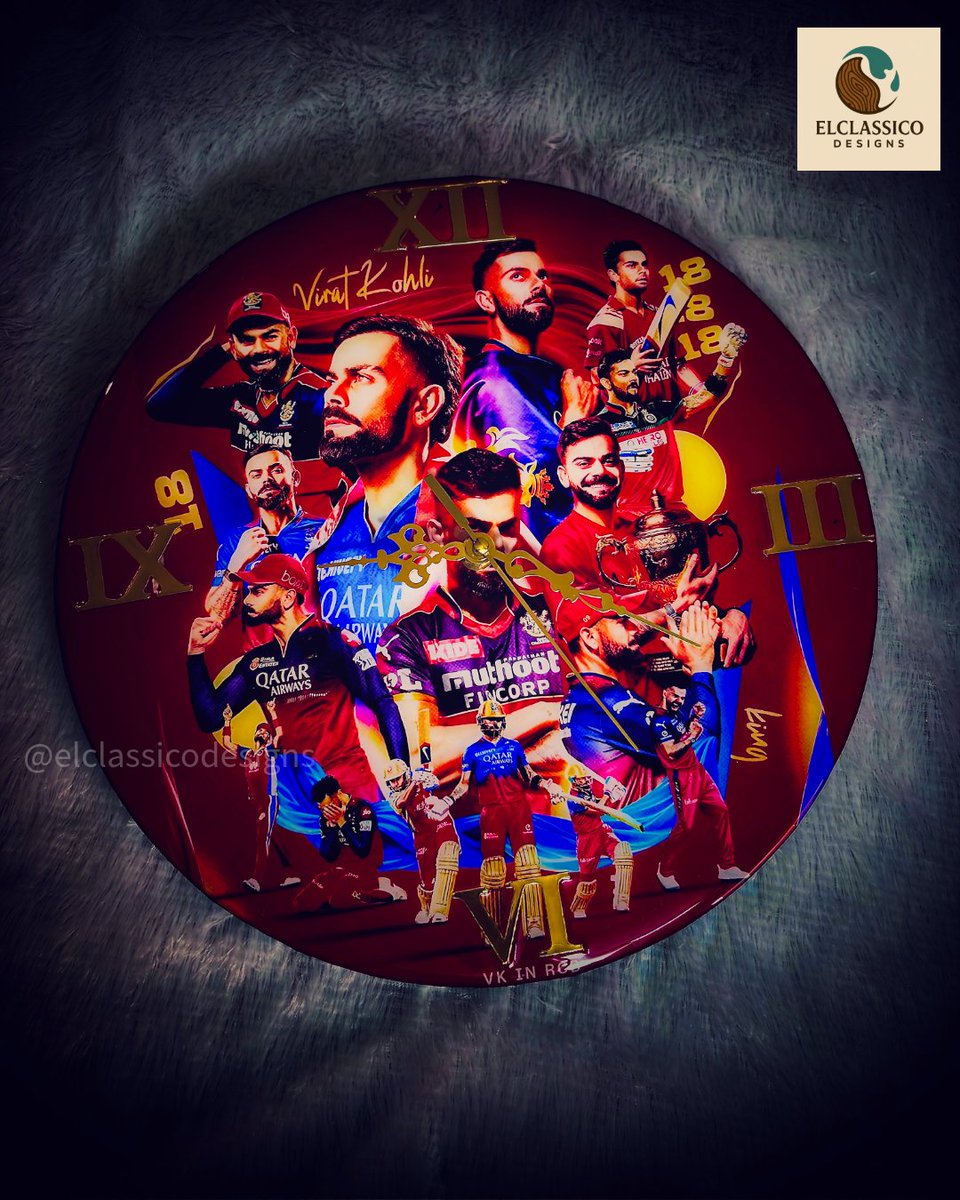 ElclassicoDsgn's tweet image. @royalchallengers.bengaluru @rcbinkannada @nammateamrcb.official @rcb.fanarmy.official @rcbbarcafe
#POV: Your wall just upgraded its personality 😮🔥

If you’re a real fan… you already know you need this. 👀

📩 DM “CLOCK” to order

#elclassicodesigns #TrendingNow #ExplorePage✨