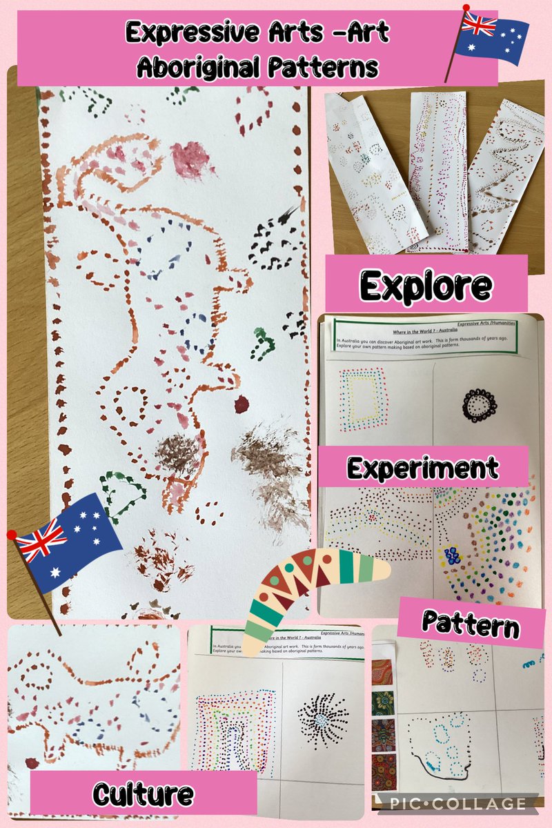 PlasnewyddPS's tweet image. Expressive Arts and Humanities in unison .. Exploring aboriginal patterns on one of our stops as part of Around the World in 80 days #explore #pattern #culture #symbol 🇦🇺🎨🌏🖌️🇦🇺🎨🖌️🦘 @WG_Education