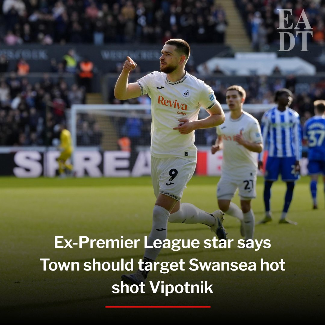 Stuart_Watson's tweet image. Ipswich Town will almost certainly look to sign a striker this summer.

Former Premier League star Kevin Phillips believes the Blues should target Swansea hot shot Zan Vipotnik 👇

#itfc #swans 

eadt.co.uk/sport/26038579…