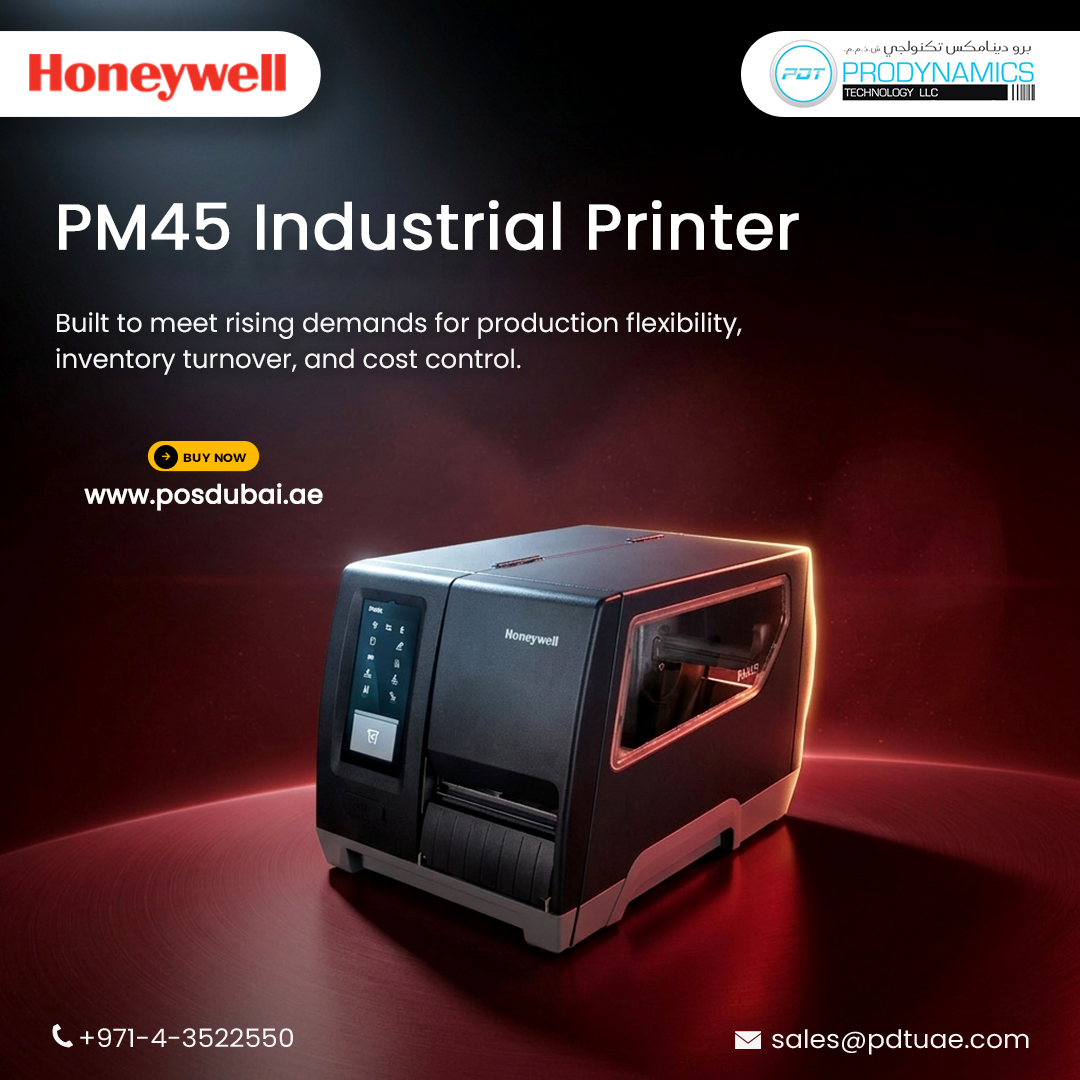 retailerpdxb's tweet image. The Honeywell PM45 series industrial printers are designed for high quality label printing in harsh industrial environments. Buy online #Honeywell PM45 series #industrial #printers from posdubai.ae