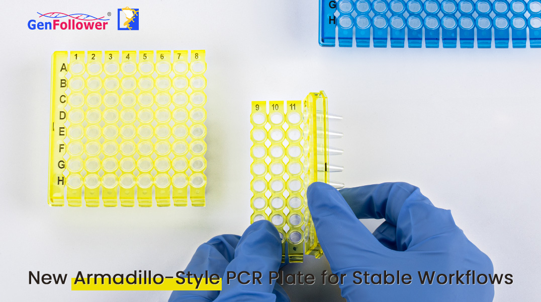 GenFollower's tweet photo. 🔬 New from #GenFollower: Armadillo-style 0.2 mL PCR plate.

The 8-strip detachable format helps reduce waste from empty wells, while the PC frame supports stable automated handling.

Compatible with qPCR Systems and thermal cyclers ⚙️https://t.co/7CSlOOOemz https://t.co/bq0IqQp6Rm