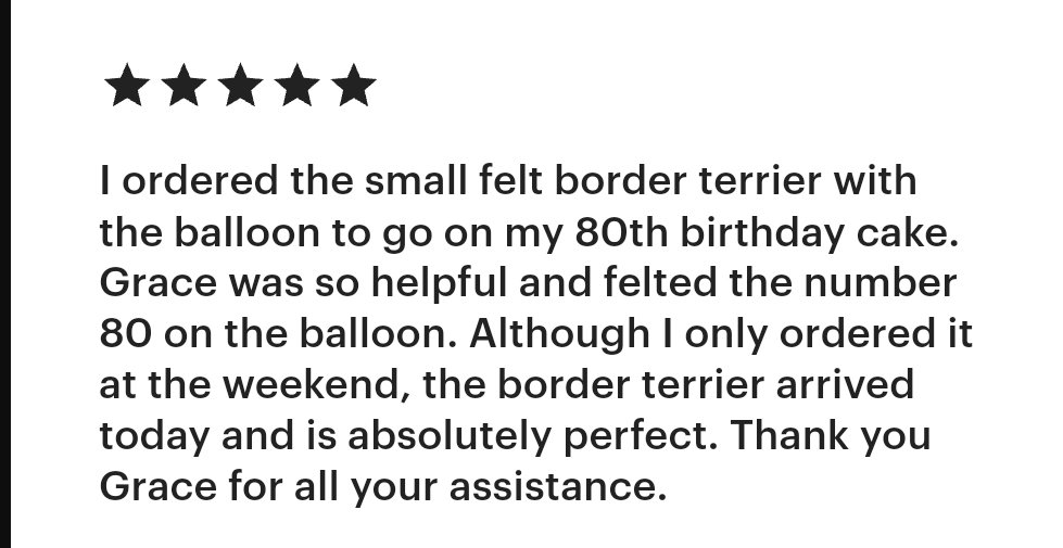 RockingFelter's tweet image. Good morning! 
I am thrilled to have been asked to create this sweet Border Terrier for a special birthday cake! Can you spot the cute, cheeky chap near the cake?
Thank you ❤️
therockingfelter.etsy.com
#btposse #etsy #dogs