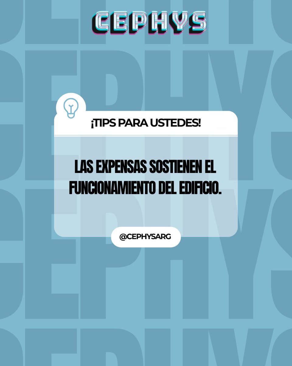 cephysarg's tweet photo. 🔑 Clave de la Propiedad Horizontal

🏢 Las expensas sostienen el funcionamiento del edificio.

Desde CePHyS, promovemos el compromiso y la responsabilidad como base de una vida consorcial equilibrada.

#CePHyS #PropiedadHorizontal #ClavesPH #Consorcios #Expensas https://t.co/xby3KZ6lzk