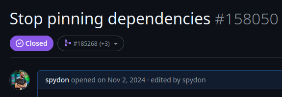 A PR was just merged that unpins all (except one minor) Flutter dependencies! 😍
No more dependency hells when upgrading minor/patch versions of collection, meta, vector_math, intl, path etc in your apps and packages. 🥳