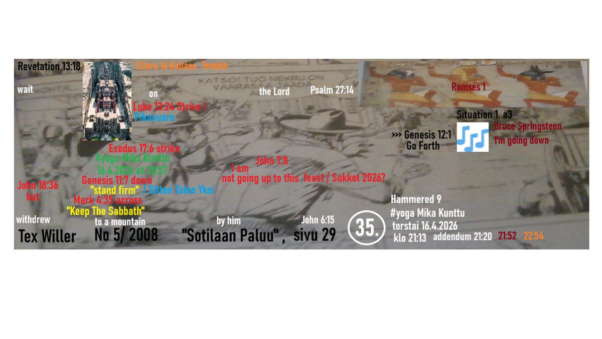 MKunttu79998's tweet image. #Twitter #Profiili 16.4.2026 #Taustakuva 7
&amp;gt;&amp;gt;&amp;gt; Tex Willer 35.

mutta jokainen kivi käännetään, ellei shakilla 1. a3, niin ehkä hienosti karatella, onhan GIF Sauli...

että kasvua saataisiin vauhditettua... lehmän häntääkin nostamalla... A1 76§ Stubbilta Purralle?