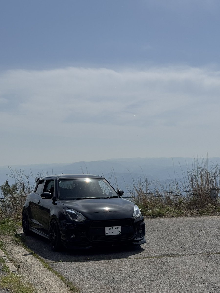 いわきの湯ノ岳パノラマラインー！
こんなとこ初めて知ったけど綺麗だったー！