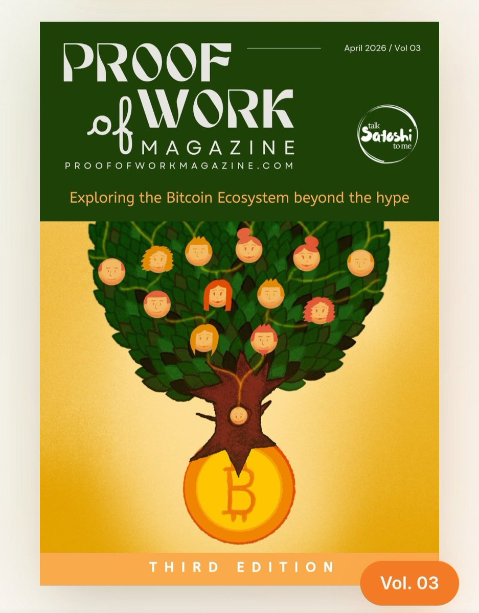 The Third Edition launched today!! Proofofworkmagazine.com
Check it out. 
#proofofwork