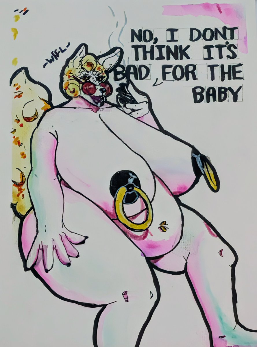 "Smoking while pregnant? Baby, that's just a myth."

Re-upload with fixed colour.