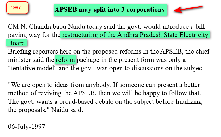 eclector1419857's tweet photo. #CBN knew electricity was crucial for industry, agriculture and households.
Question
Why seek validation from a CROOK like #YSR when proof is right in front of us that #powerreforms stood the test of time and none could reverse them later?
By mid-2000s,#CRISIL rated them best. https://t.co/EC6NiDnvdZ