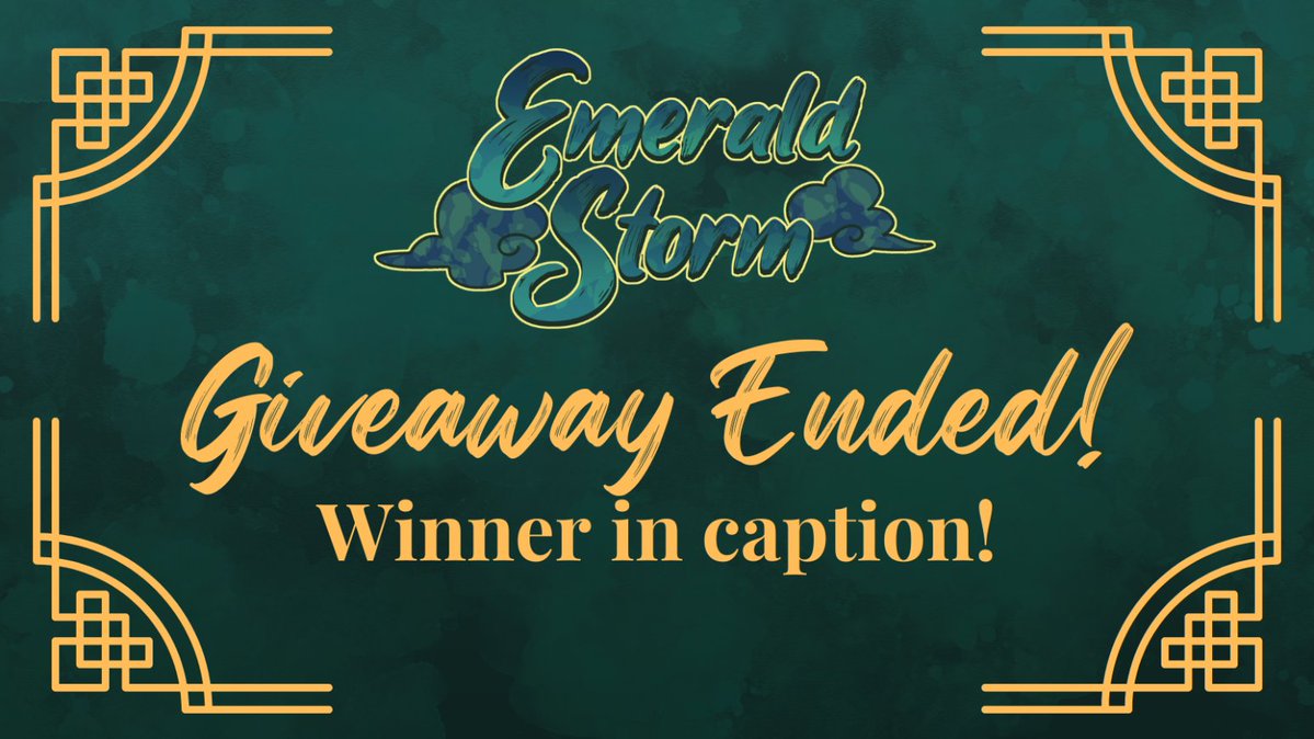 🐉 GIVEAWAY CONCLUSION !

Thank you all so much for participating in our Giveaway! 
Via a random generator we are more than excited to announce the winner <a href="/Su_sungZ/">Su_ | ปวดหลังงง</a> ! You will receive a DM from us shortly! 🎉🎉

📅 REMINDER that our PreOrders are still open for another 2 weeks!🐉